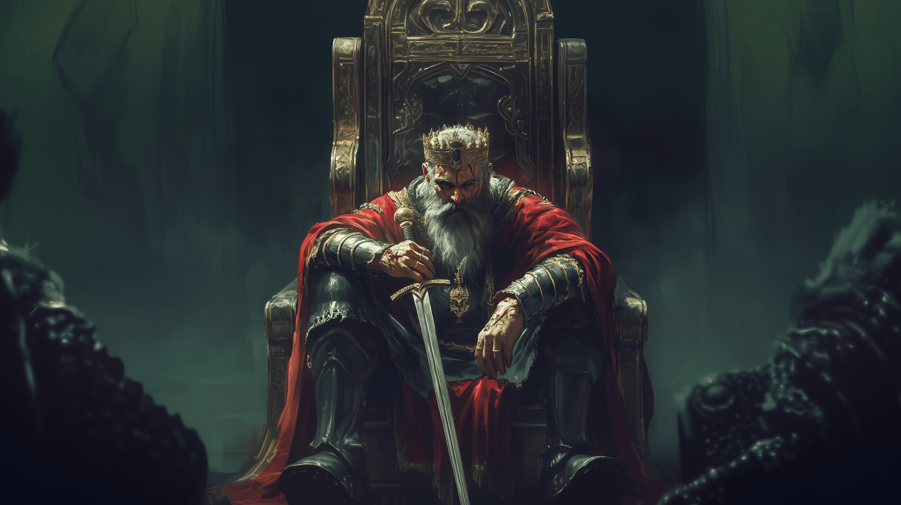 Woke Patrol header image: a stoic king atop a throne
