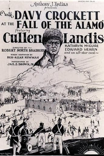 Movie poster for With Davy Crockett at the Fall of the Alamo