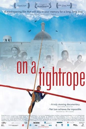 Movie poster for On a Tightrope