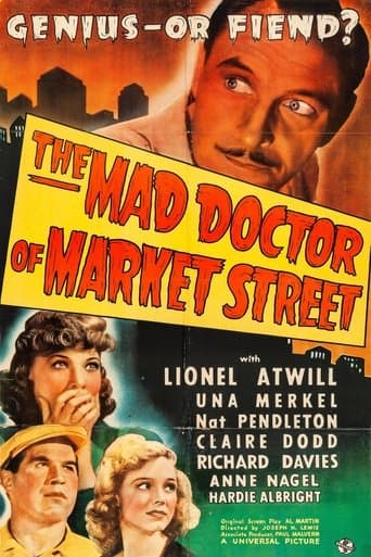 Movie poster for The Mad Doctor of Market Street