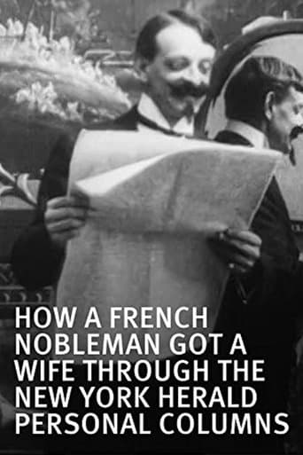 Movie poster for How a French Nobleman Got a Wife Through the 'New York Herald' Personal Columns