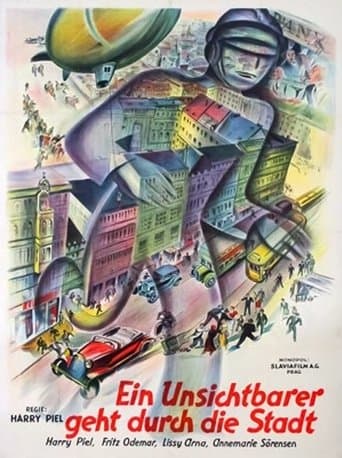 Movie poster for An Invisible Man Goes Through the City