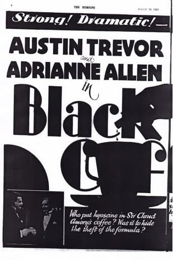 Movie poster for Black Coffee