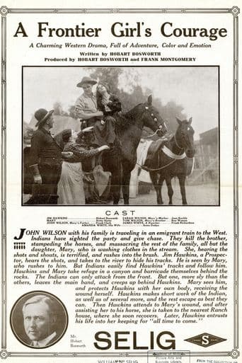 Movie poster for A Frontier Girl's Courage