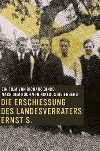 Movie poster for The Execution of the Traitor to the Homeland Ernst S.