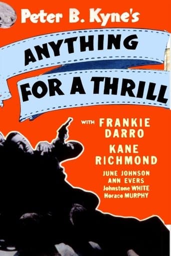 Movie poster for Anything for a Thrill