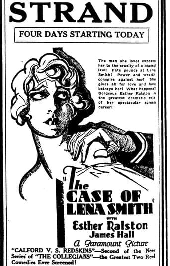 Movie poster for The Case of Lena Smith