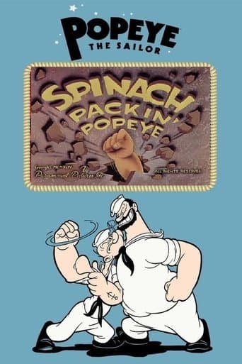 Movie poster for Spinach Packin' Popeye
