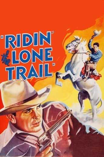 Movie poster for Ridin' the Lone Trail