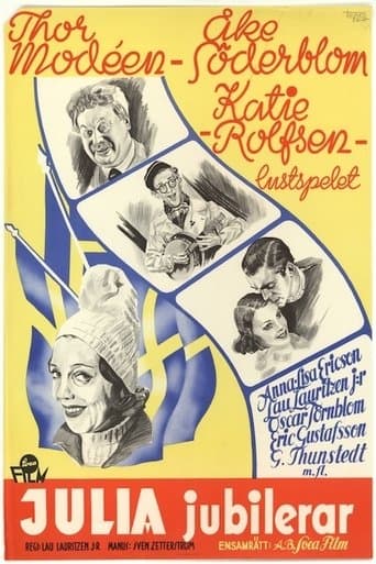 Movie poster for Fröken Julia jubilerar