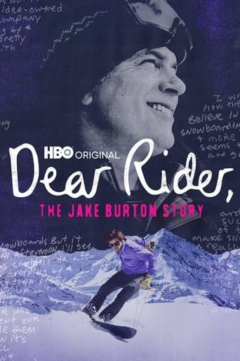 Movie poster for Dear Rider: The Jake Burton Story