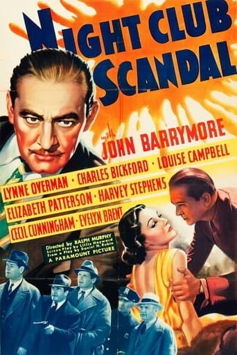 Movie poster for Night Club Scandal