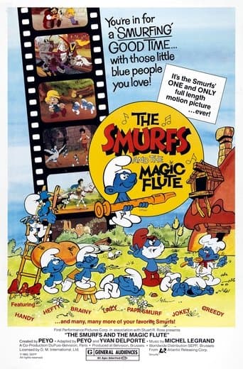 Movie poster for The Smurfs and the Magic Flute