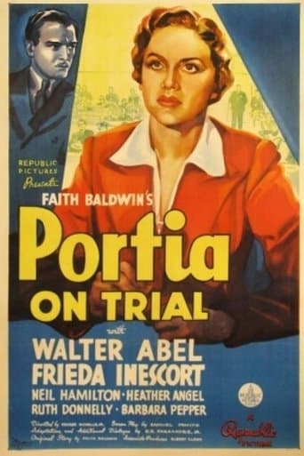 Movie poster for Portia on Trial