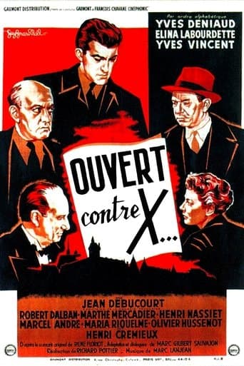 Movie poster for The Case Against X