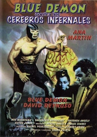 Movie poster for Blue Demon vs. the Infernal Brains