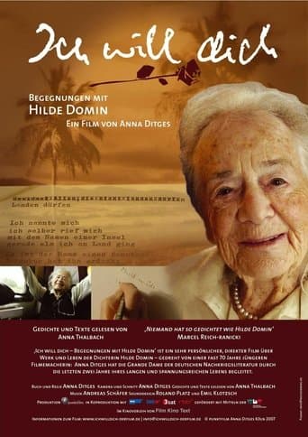 Movie poster for Ich will dich – Begegnungen mit Hilde Domin