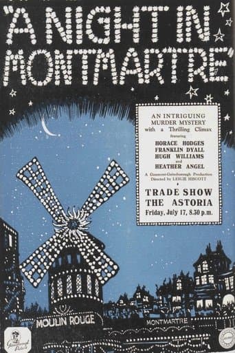 Movie poster for A Night in Montmartre