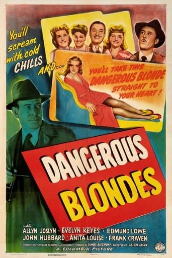 Movie poster for Dangerous Blondes