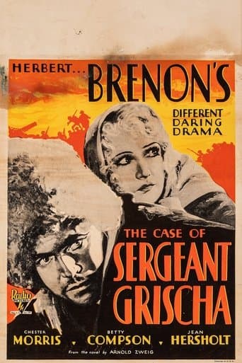 Movie poster for The Case of Sergeant Grischa