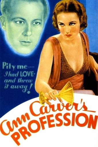 Movie poster for Ann Carver's Profession
