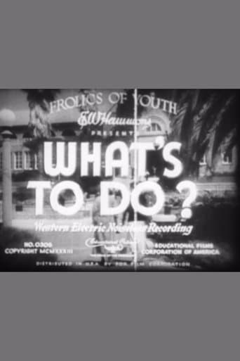 Movie poster for What's to Do?