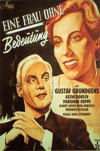 Movie poster for Eine Frau ohne Bedeutung