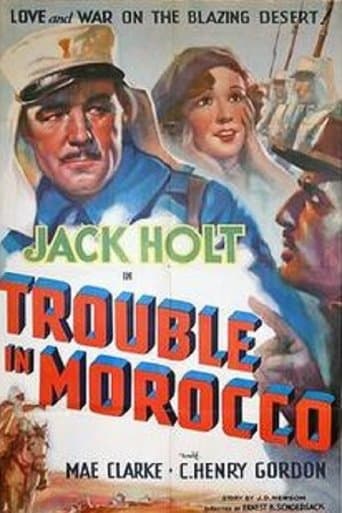 Movie poster for Trouble in Morocco