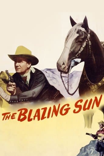Movie poster for The Blazing Sun