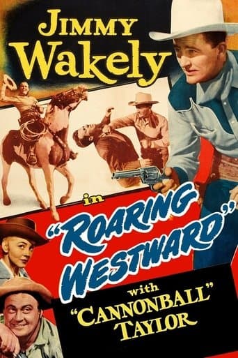 Movie poster for Roaring Westward