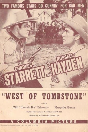 Movie poster for West of Tombstone