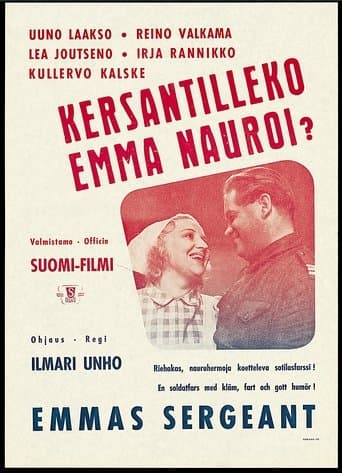 Movie poster for Kersantilleko Emma nauroi?