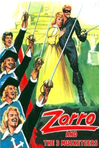 Movie poster for Zorro and the Three Musketeers