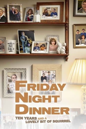 Movie poster for Friday Night Dinner: 10 Years and a Lovely Bit of Squirrel