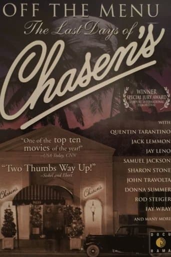 Movie poster for Off the Menu: The Last Days of Chasen's