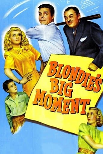 Movie poster for Blondie's Big Moment