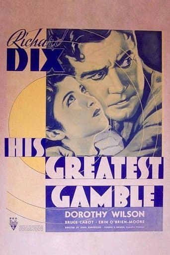 Movie poster for His Greatest Gamble