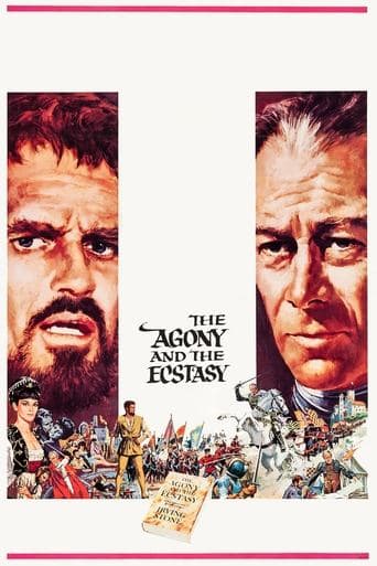 Movie poster for The Agony and the Ecstasy