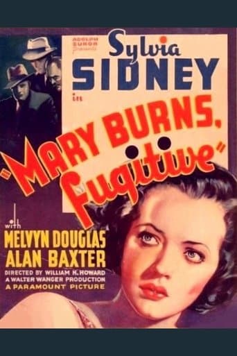 Movie poster for Mary Burns, Fugitive