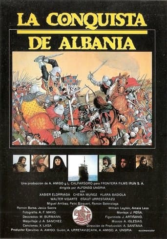 Movie poster for La conquista de Albania