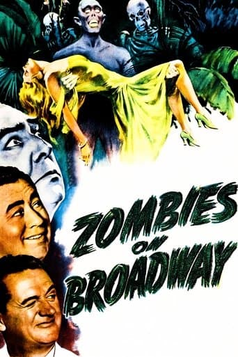 Movie poster for Zombies on Broadway