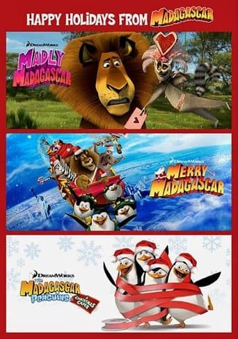 Movie poster for Dreamworks Happy Holidays from Madagascar