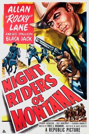 Movie poster for Night Riders of Montana