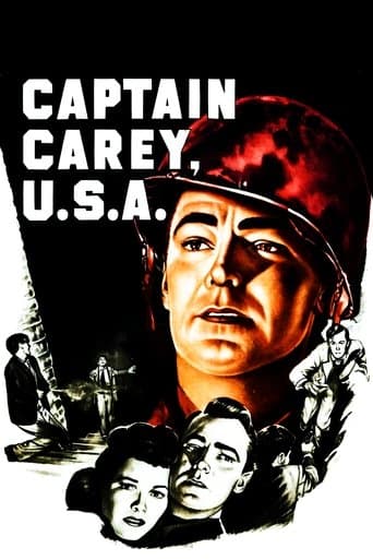 Movie poster for Captain Carey, U.S.A.