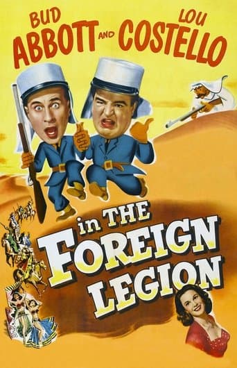 Movie poster for Bud Abbott and Lou Costello in the Foreign Legion