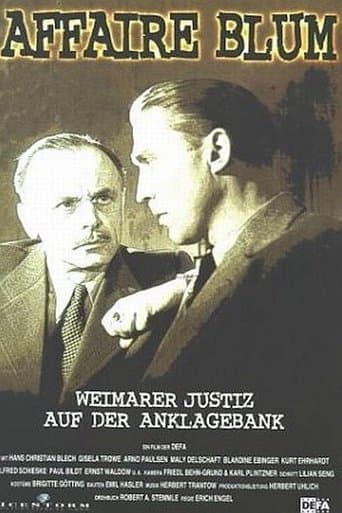 Movie poster for Affäre Blum