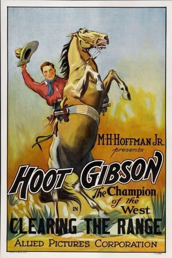 Movie poster for Clearing the Range