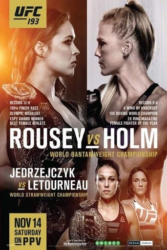 Movie poster for UFC 193: Rousey vs. Holm
