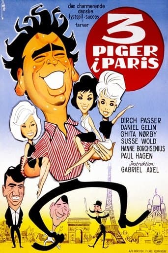 Movie poster for Three Girls in Paris