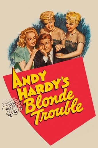 Movie poster for Andy Hardy's Blonde Trouble